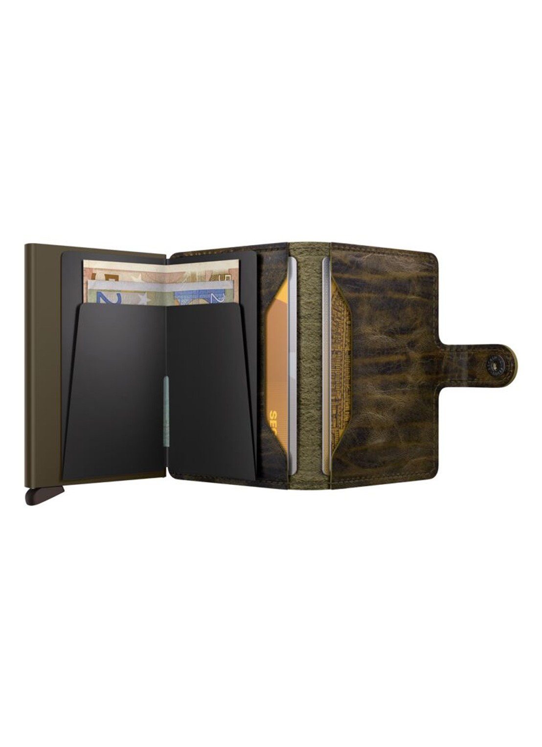 Secrid Miniwallet Dutch Martin portemonnee van leer - achterkant 5 bruin