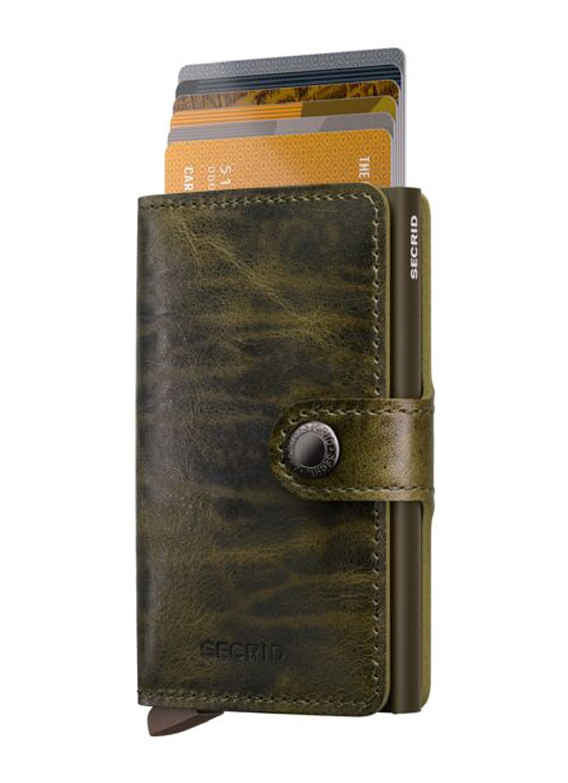 Secrid Miniwallet Dutch Martin portemonnee van leer - voorkant 4 bruin