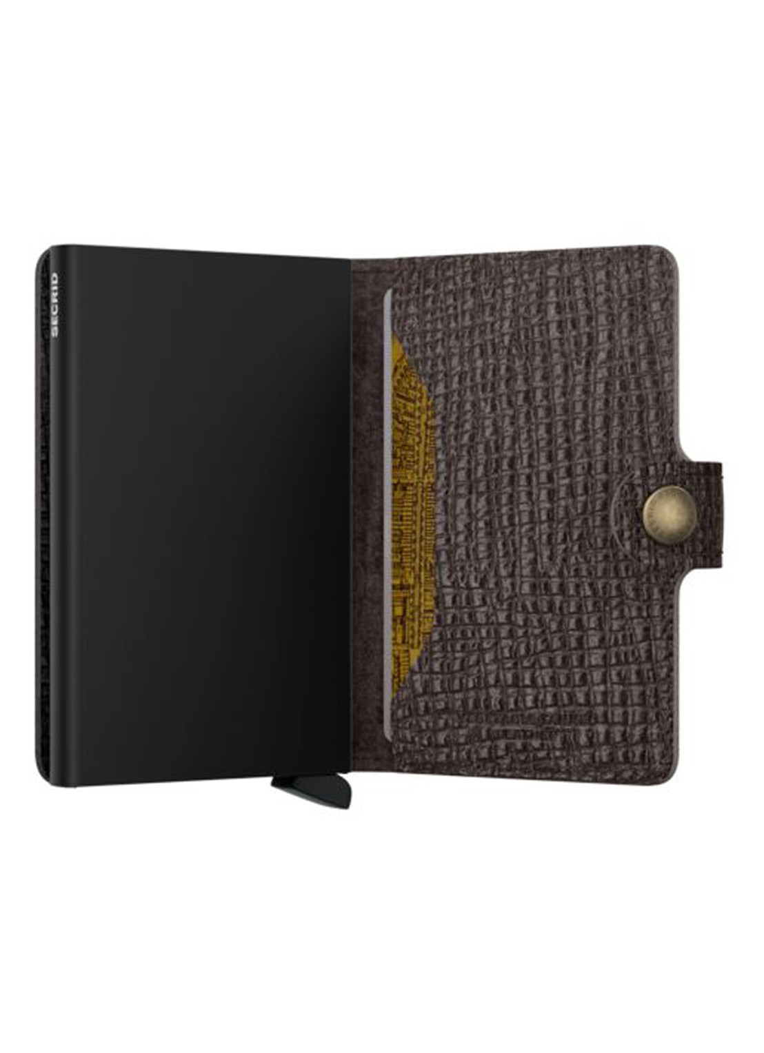 Secrid Miniwallet Palmellato portemonnee van leer - detail bruin