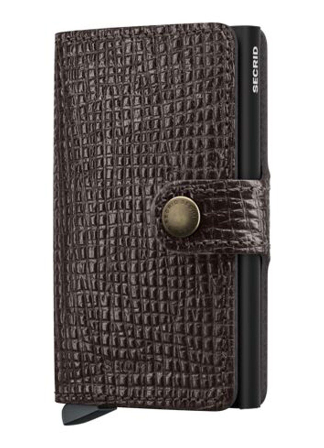 Secrid Miniwallet Palmellato portemonnee van leer - voorkant 4 bruin