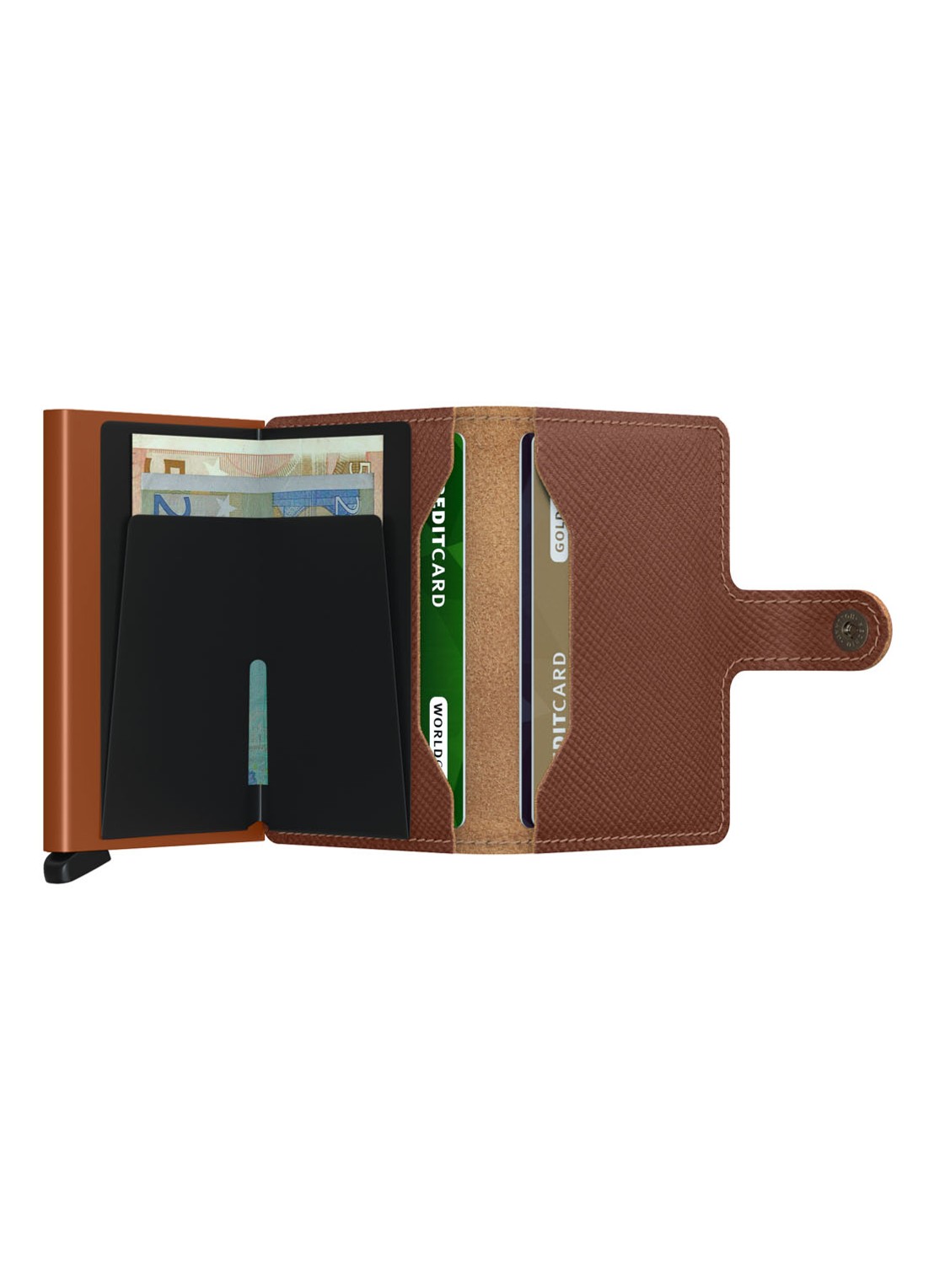 Secrid Miniwallet pasjeshouder van leer - detail 4 bruin