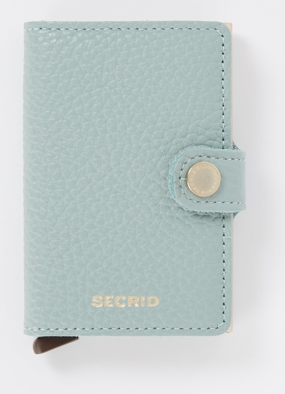 Secrid Miniwallet pasjeshouder van leer - voorkant 2 mint