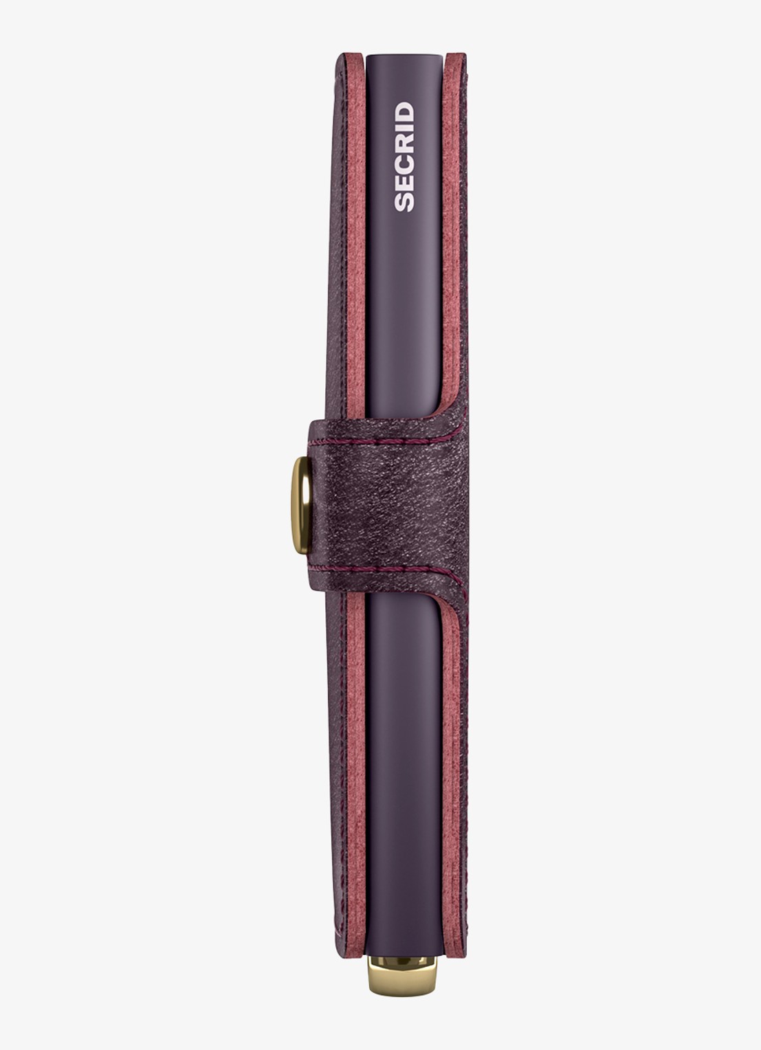 Secrid Miniwallet+ pasjeshouder van leer - achterkant 3 aubergine
