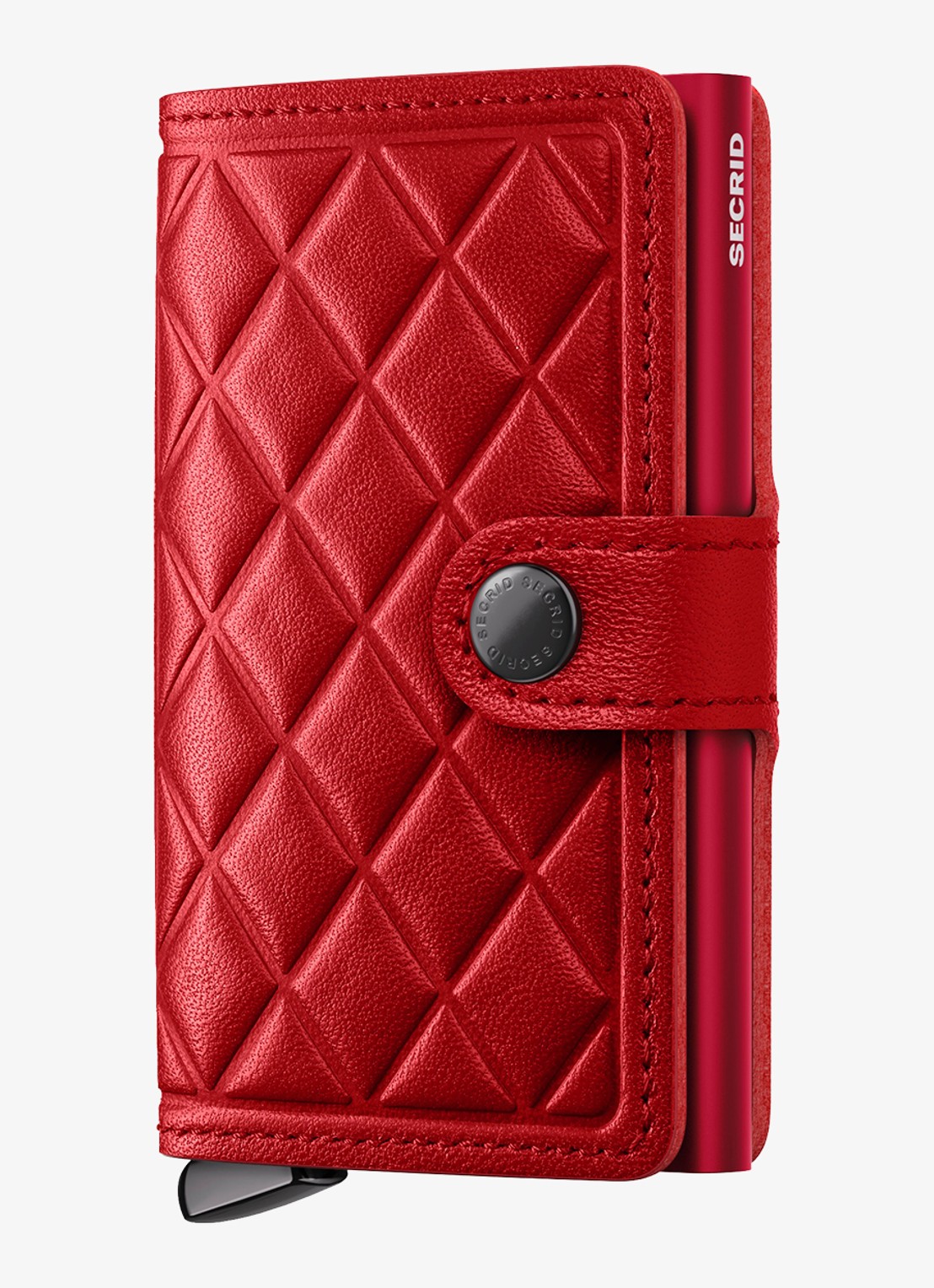 Secrid Miniwallet+ pasjeshouder van leer - voorkant 3 rood