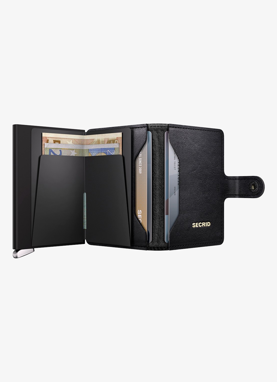 Secrid Miniwallet+ pasjeshouder van leer - detail 4 zwart