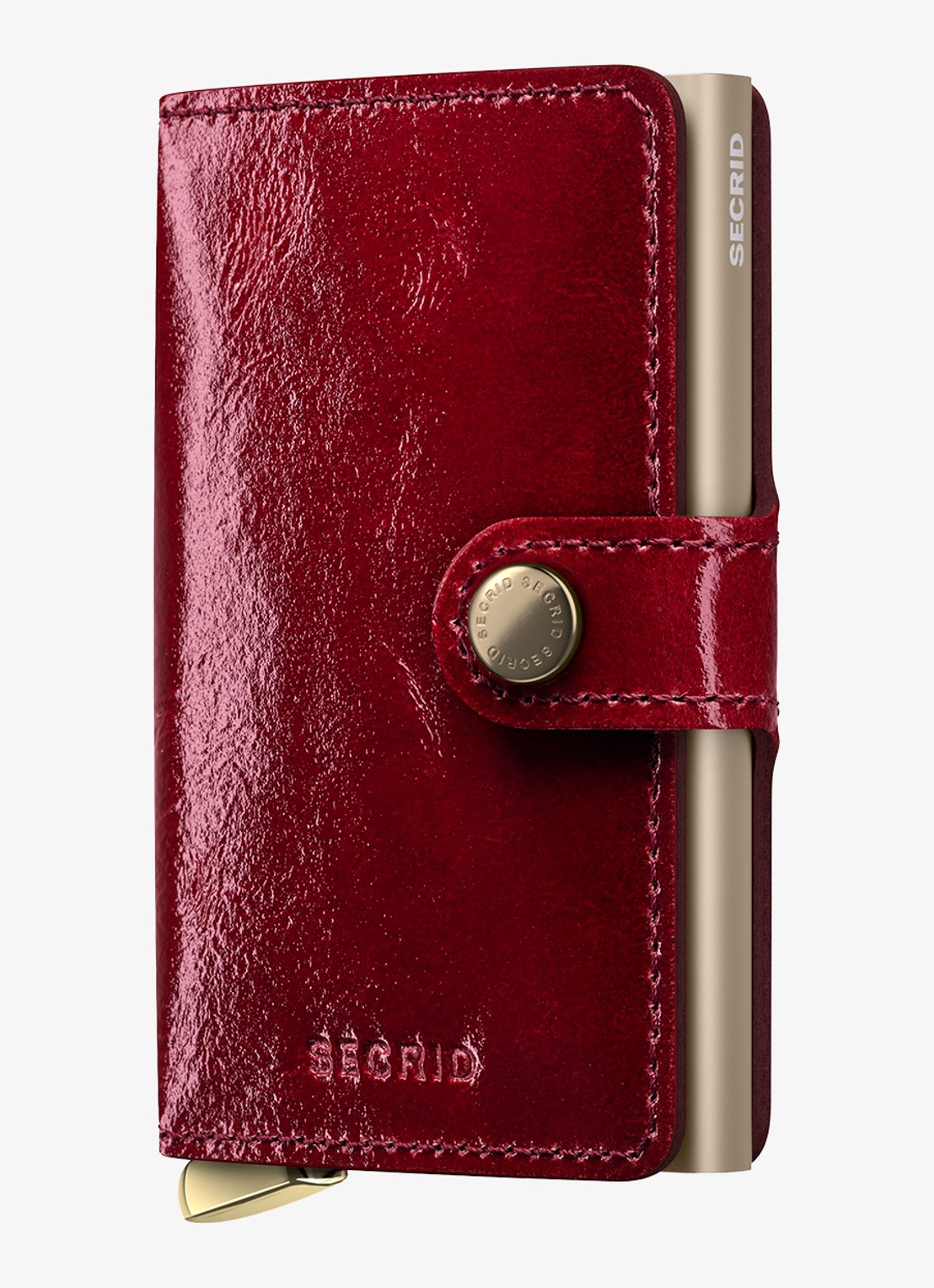 Secrid Miniwallet+ pasjeshouder van leer - voorkant 6 rood