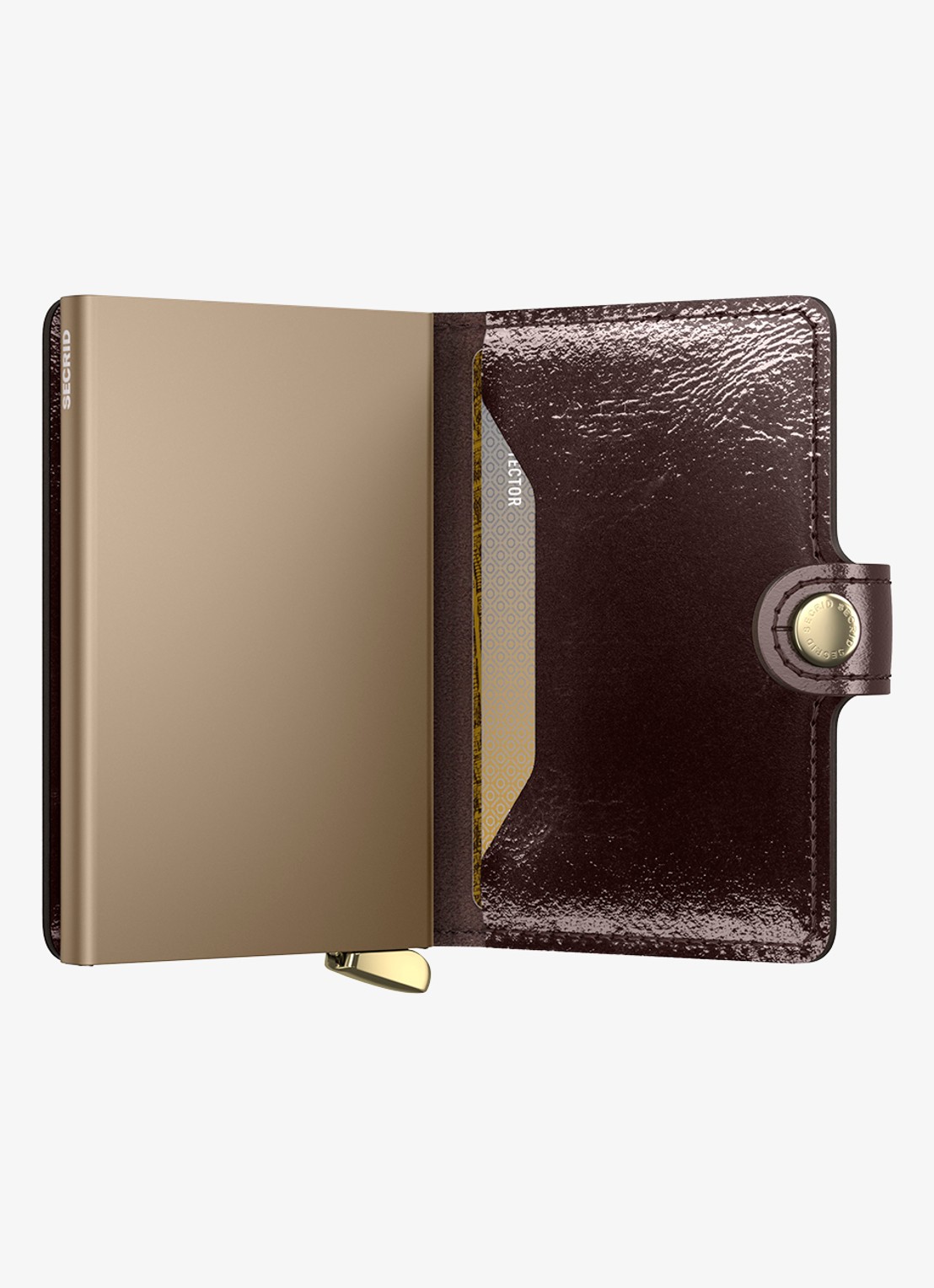 Secrid Miniwallet+ pasjeshouder van leer - achterkant 3 bordeauxrood
