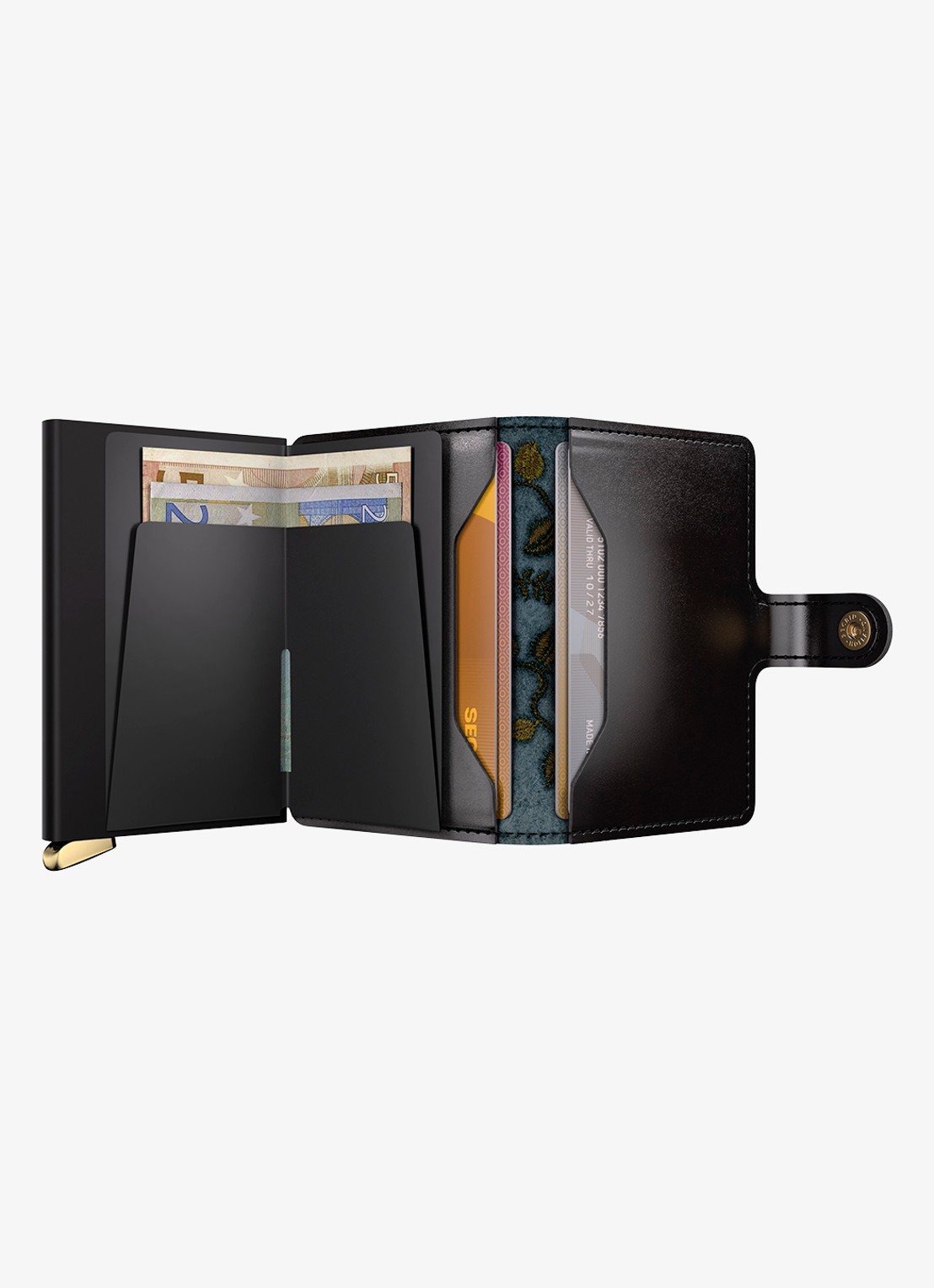 Secrid Miniwallet+ pasjeshouder van leer - detail 5 zwart