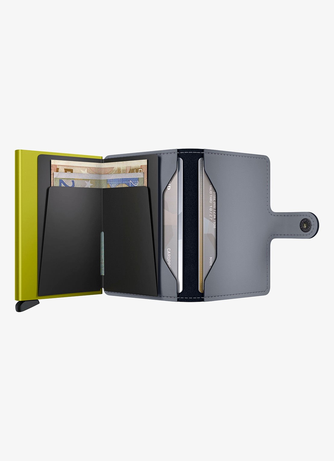 Secrid Miniwallet pasjeshouder van leer - detail 2 lichtgrijs