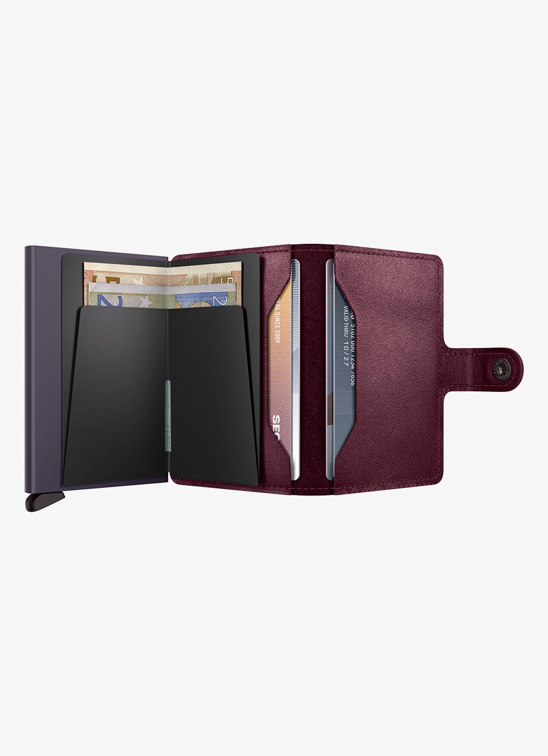 Secrid Miniwallet pasjeshouder van leer - detail 4 cranberryrood