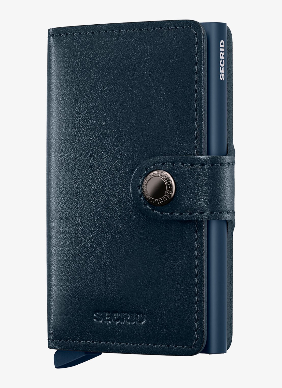 Secrid Miniwallet pasjeshouder van leer - voorkant 2 donkerblauw