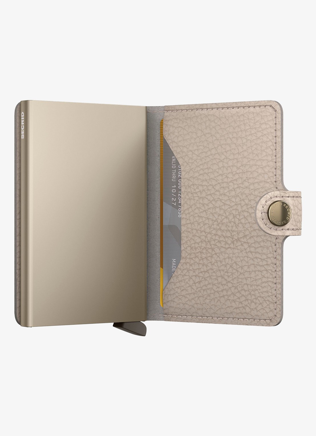 Secrid Miniwallet pasjeshouder van leer - detail 3 taupe
