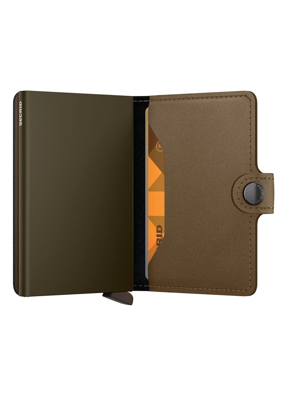Secrid Miniwallet pasjeshouder van leer - detail 3 brons