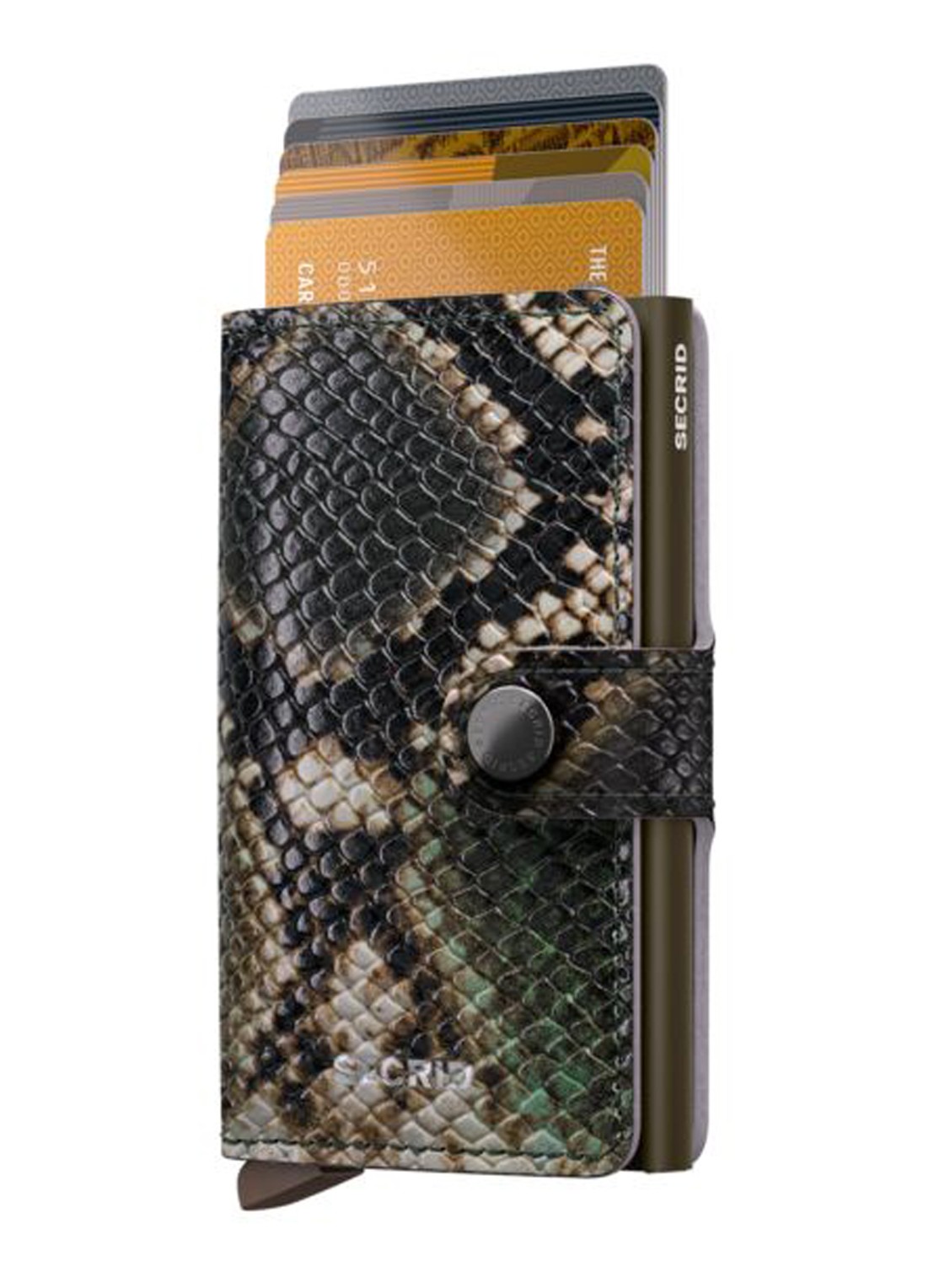Secrid Miniwallet Serpent portemonnee van leer - voorkant 2 groen