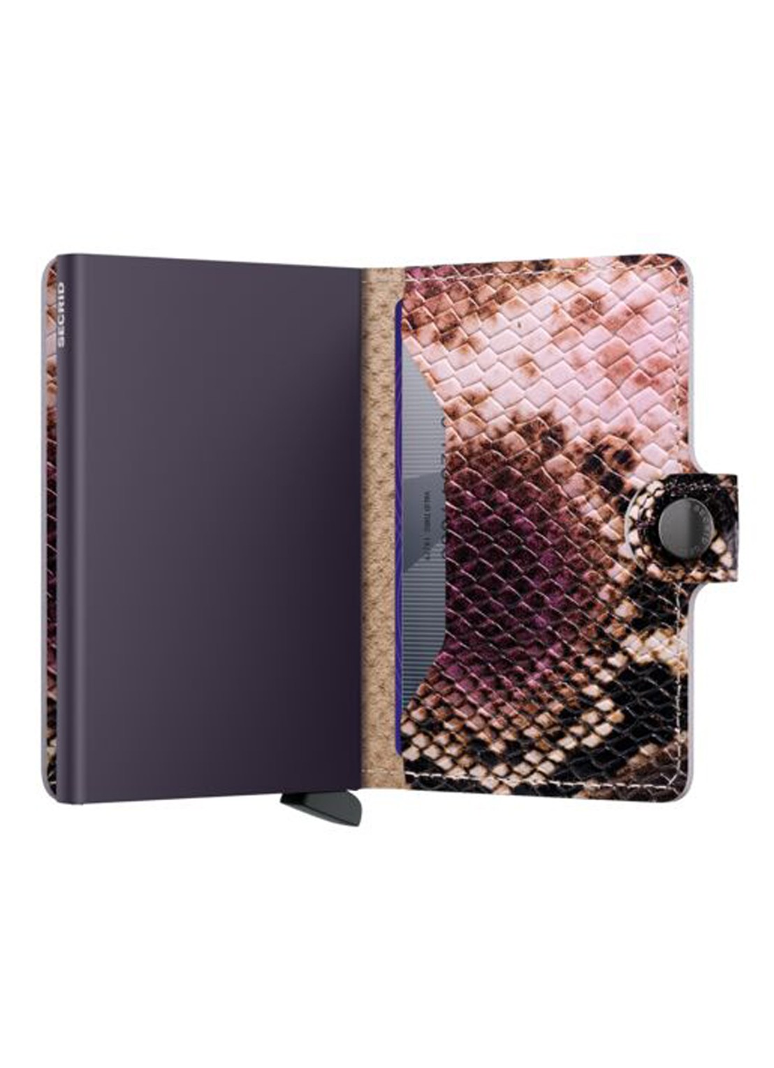 Secrid Miniwallet Serpent portemonnee van leer - detail 3 paars