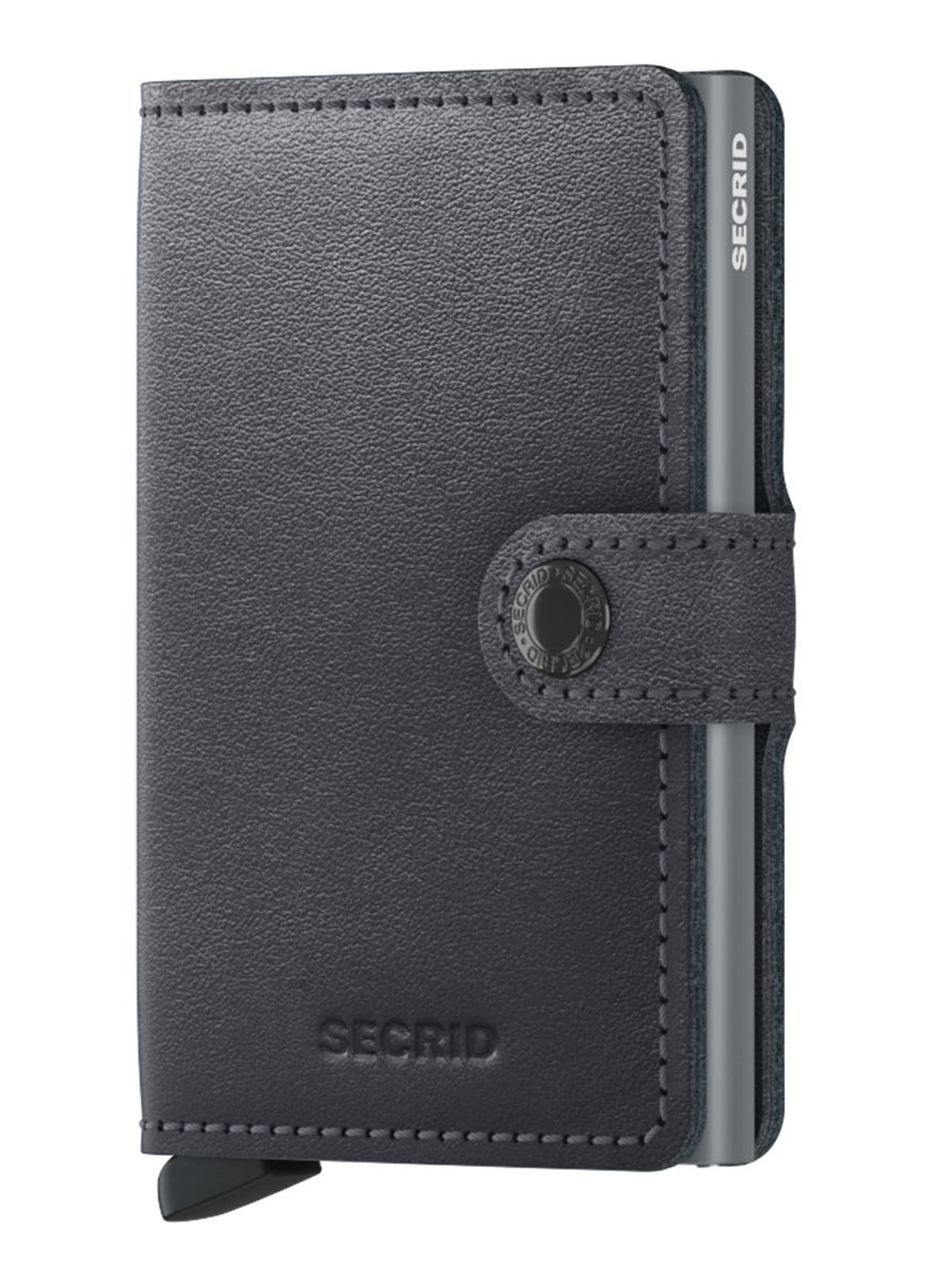 Secrid Miniwallet Wallet pasjeshouder van leer - voorkant 2 grijs