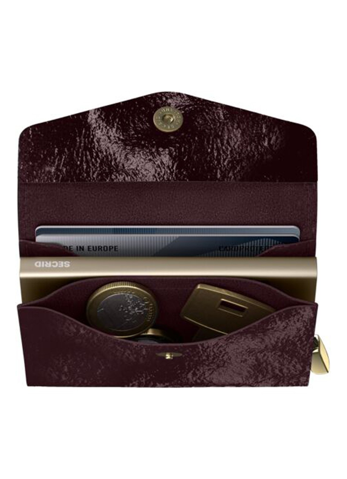 Secrid Premium Envelope Wallet+ Naplak portemonnee van leer - detail 3 paars