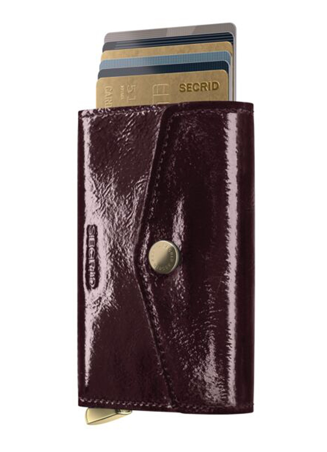 Secrid Premium Envelope Wallet+ Naplak portemonnee van leer - voorkant 2 paars