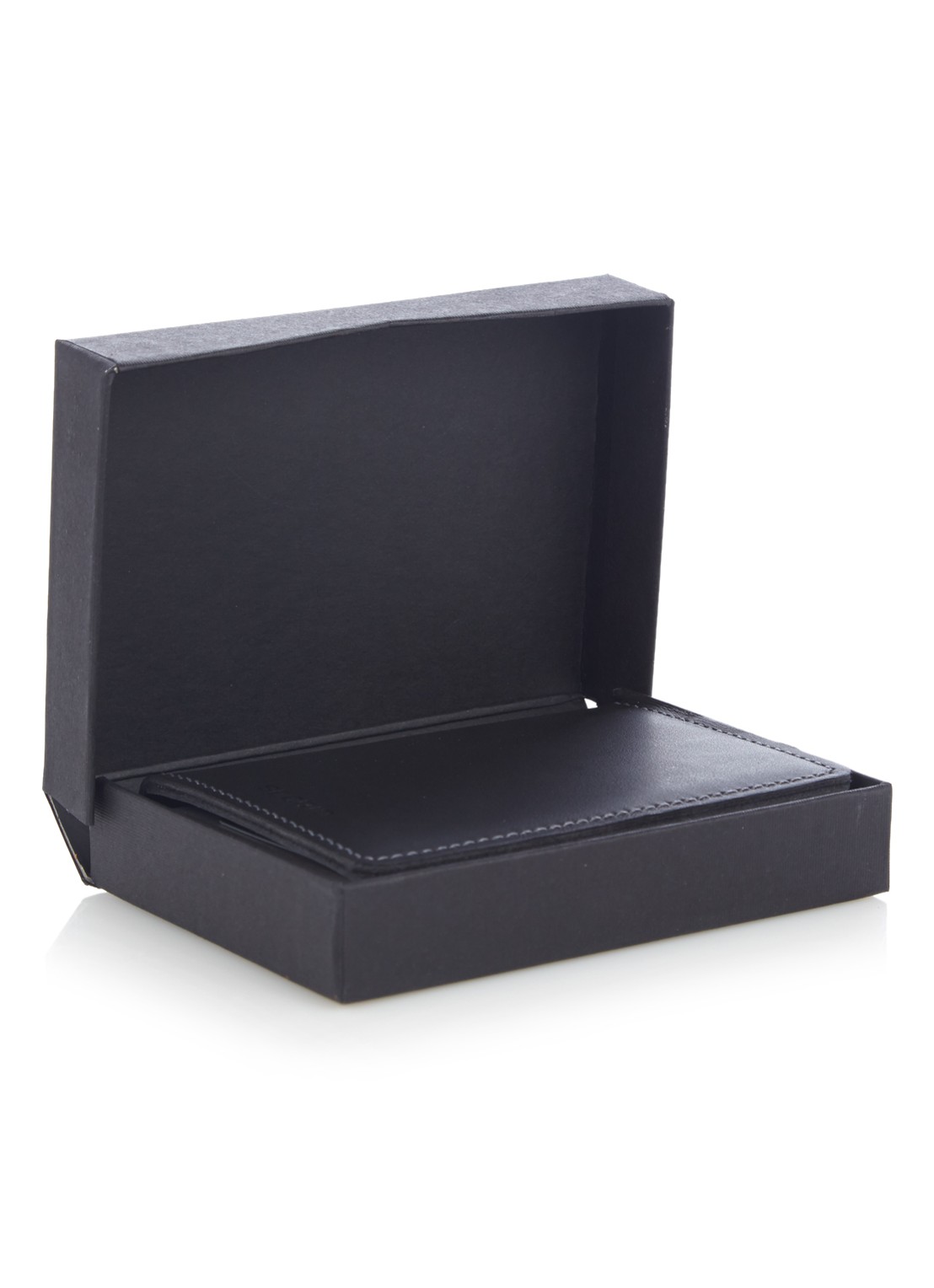 Secrid Slimwallet pasjeshouder van leer - detail 2 zwart