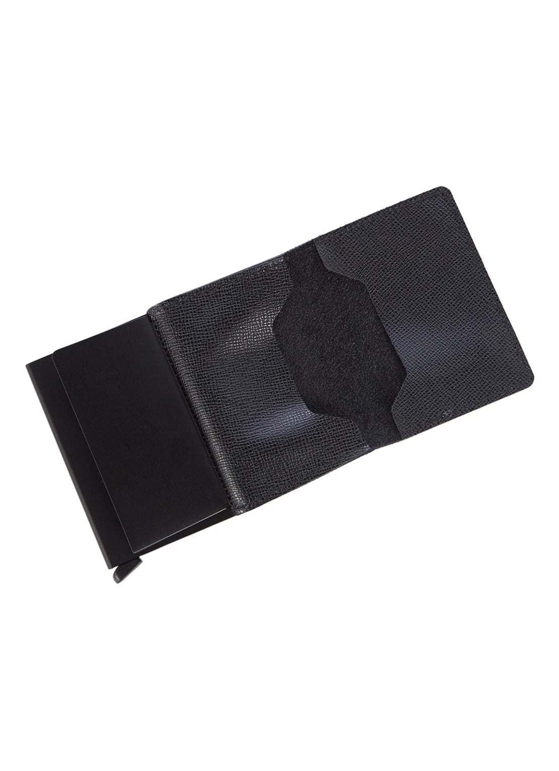 Secrid Slimwallet pasjeshouder van leer - detail 5 zwart