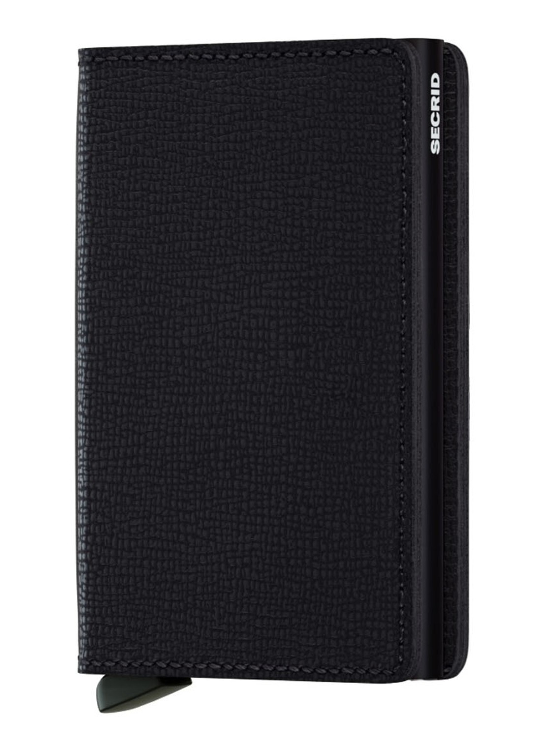 Secrid Slimwallet pasjeshouder van leer - voorkant 2 zwart