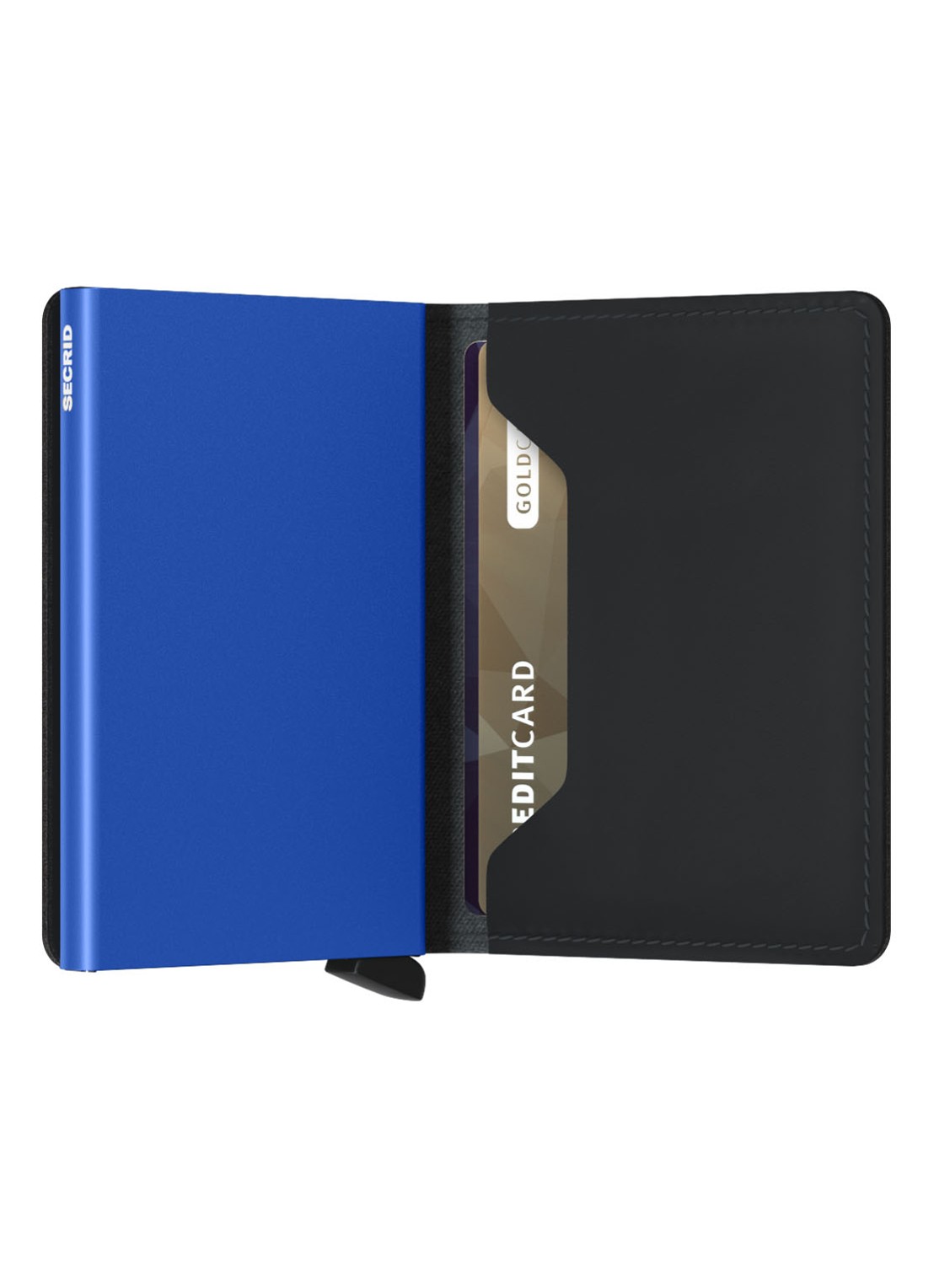 Secrid Slimwallet pasjeshouder van leer - detail 3 zwart
