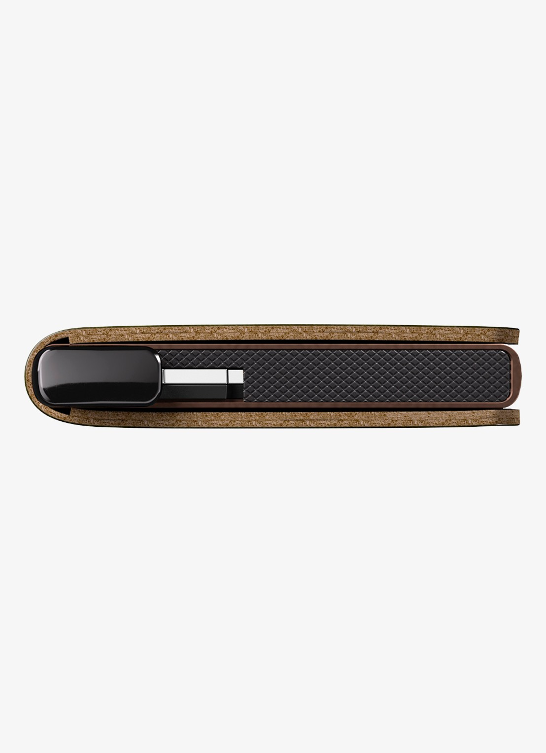 Secrid Slimwallet+ pasjeshouder van leer - detail 3 kastanjebruin