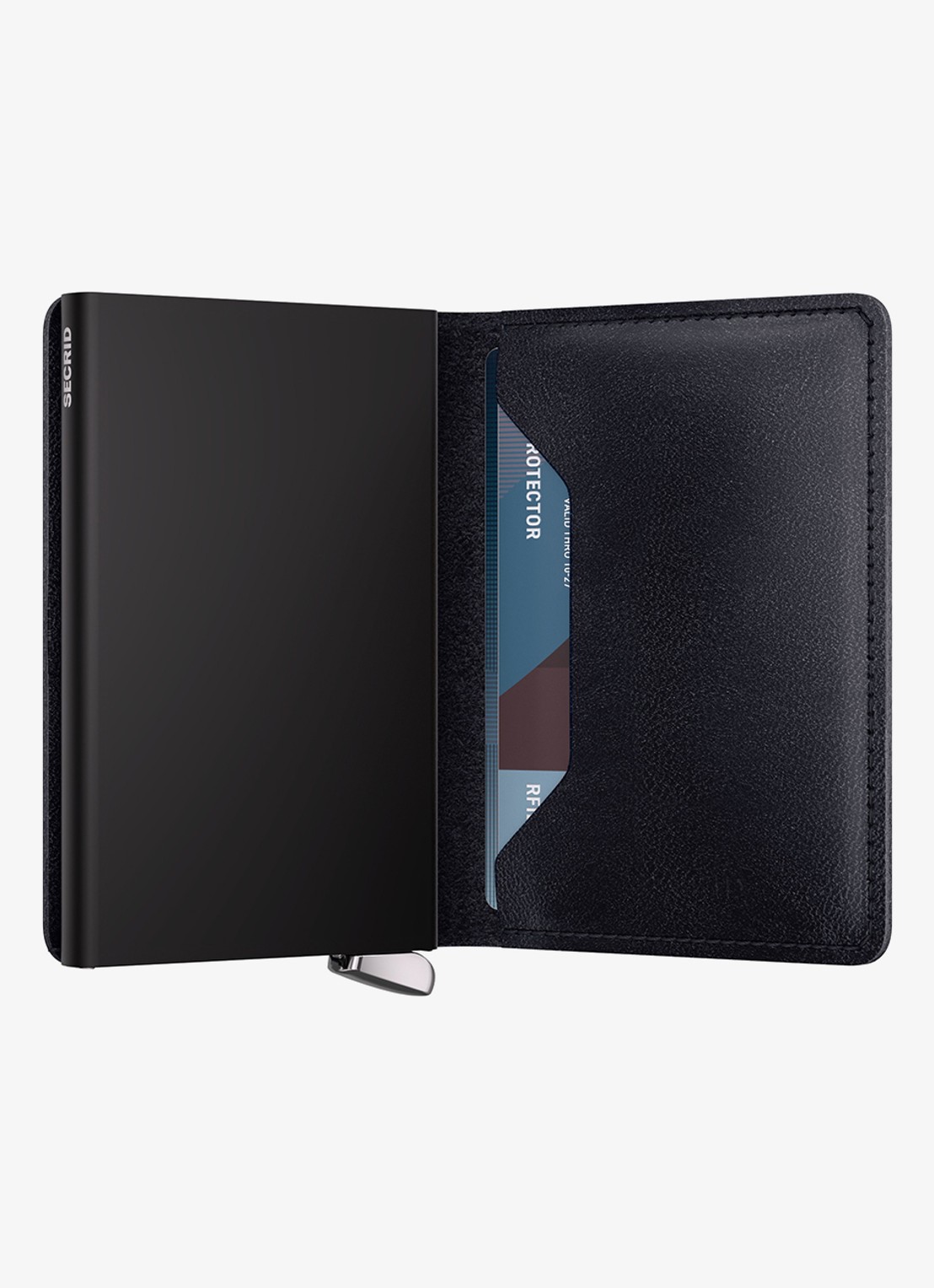 Secrid Slimwallet+ pasjeshouder van leer - detail 4 donkerblauw