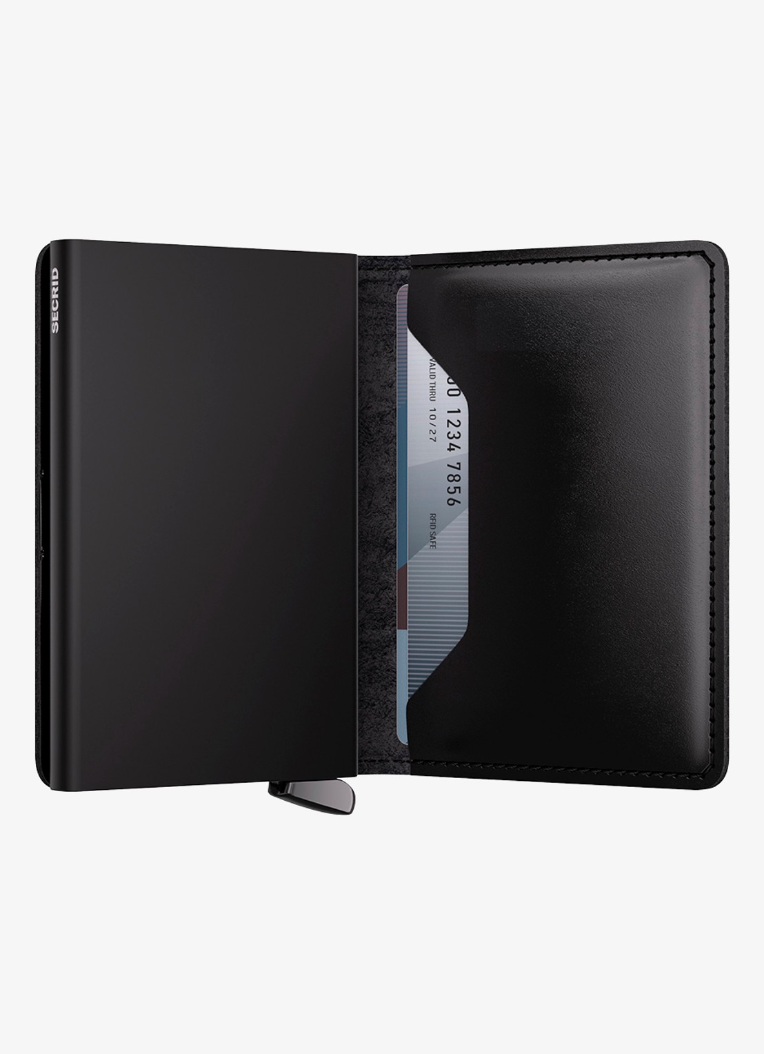 Secrid Slimwallet+ pasjeshouder van leer - detail 4 zwart