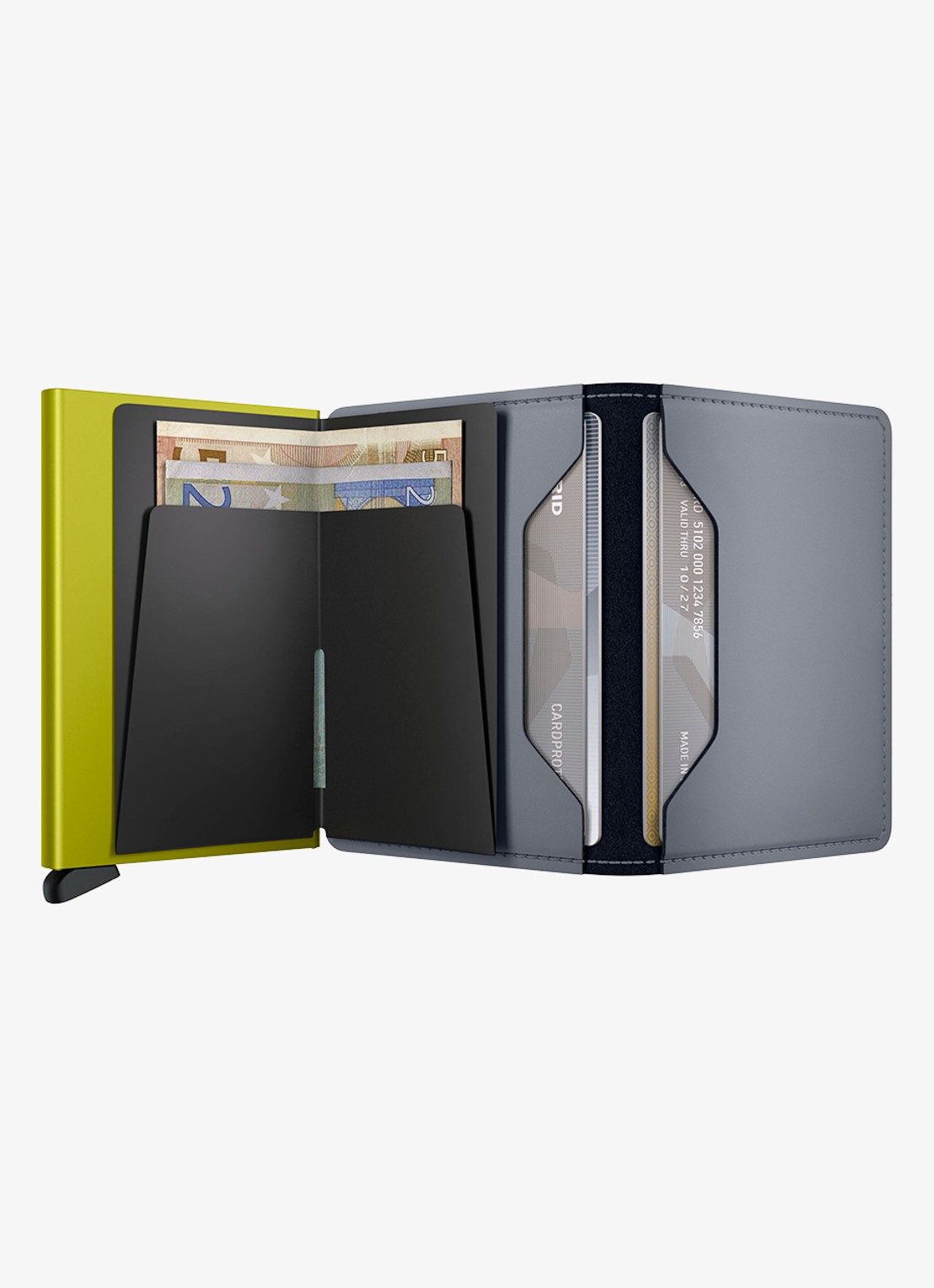 Secrid Slimwallet pasjeshouder van leer - detail 4 lichtgrijs