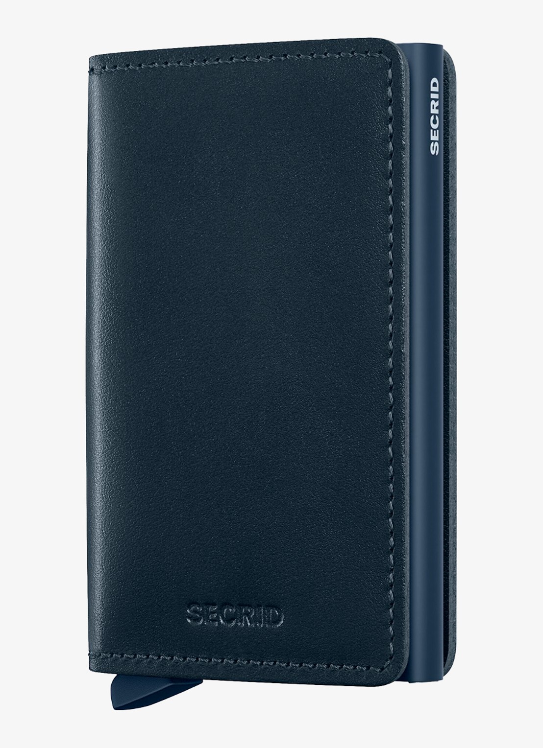Secrid Slimwallet pasjeshouder van leer - voorkant 2 donkerblauw