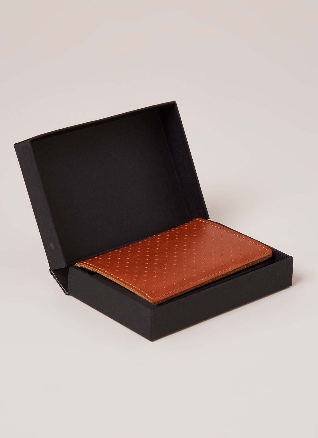 Secrid Slimwallet Wallet pasjeshouder van leer - detail roestbruin