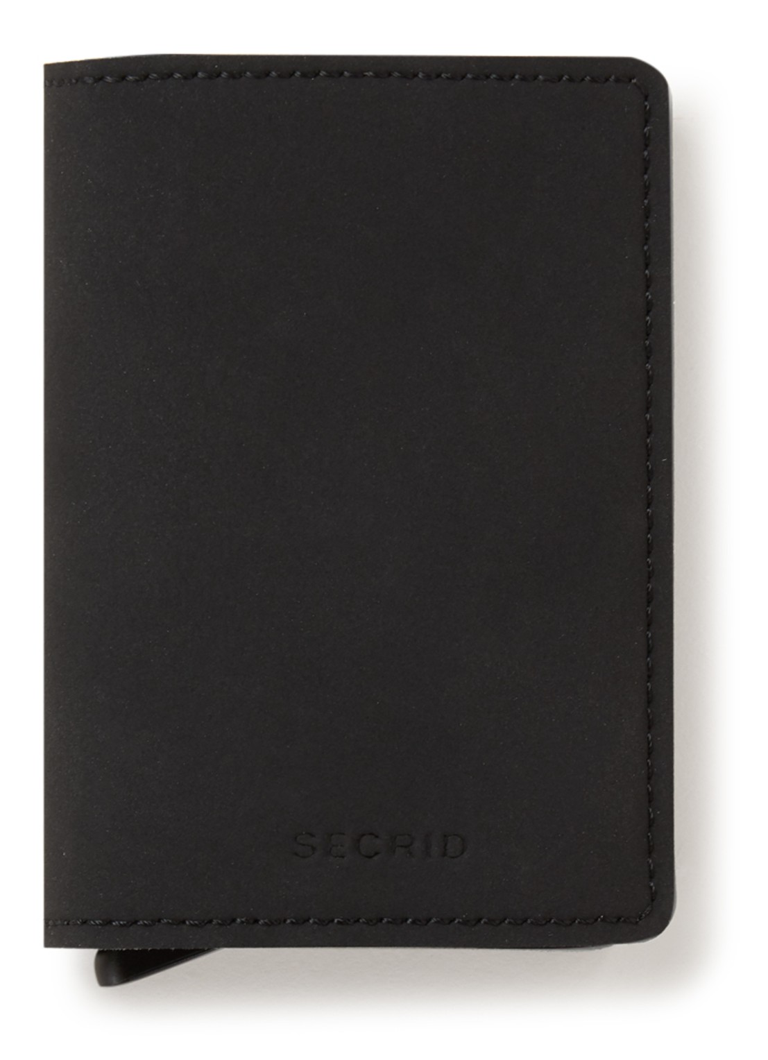Secrid Soft Touch portemonnee van vegan leer - voorkant 3 zwart