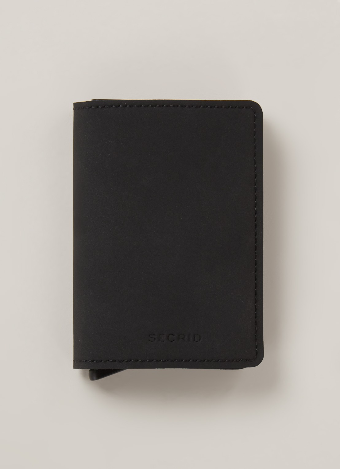 Secrid Soft Touch portemonnee van vegan leer - voorkant 4 zwart