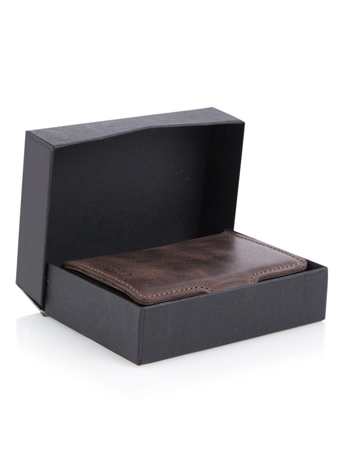 Secrid Twinwallet pasjeshouder van leer  - detail 2 donkerbruin