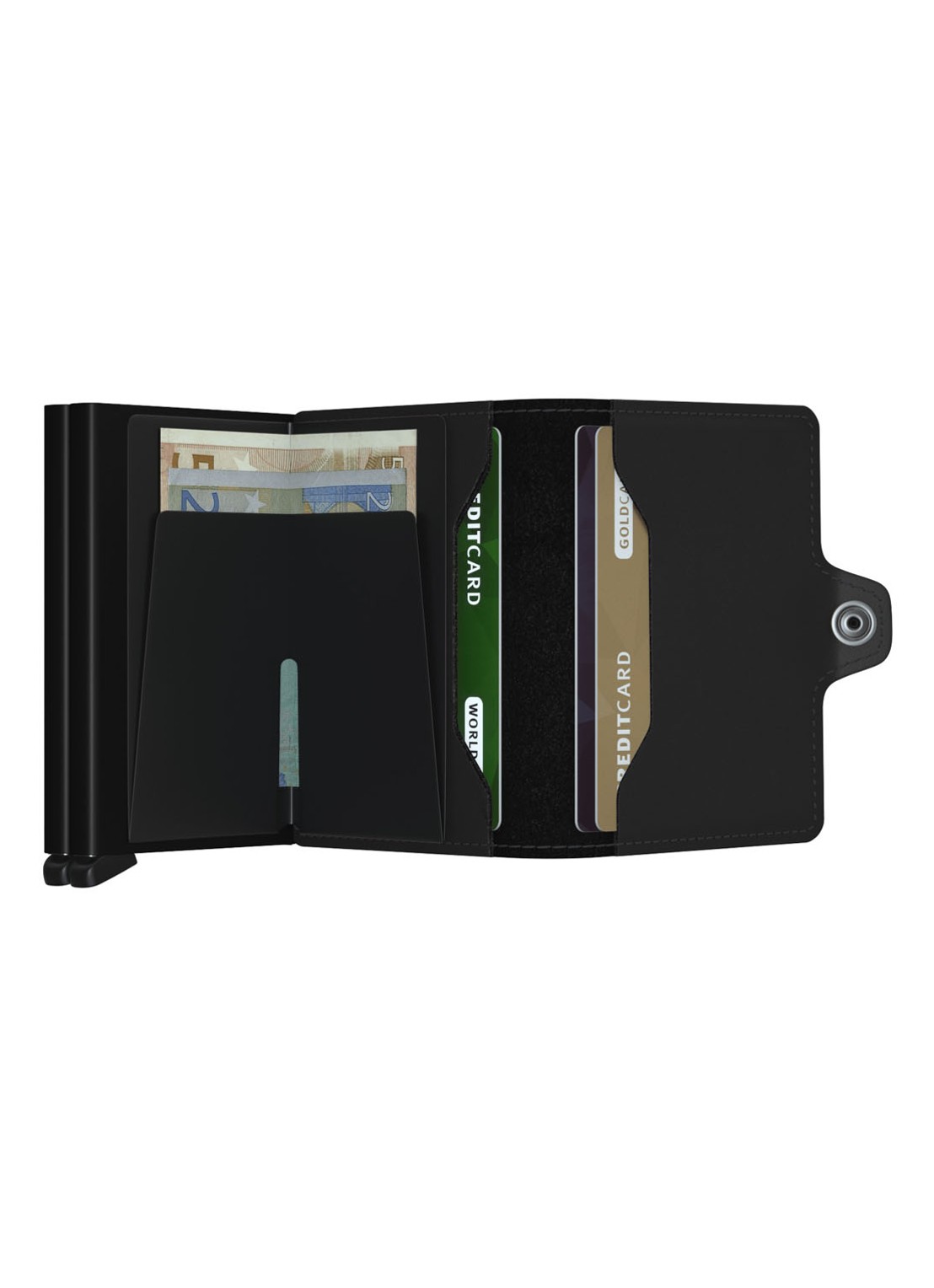 Secrid Twinwallet pasjeshouder van leer - detail 4 zwart