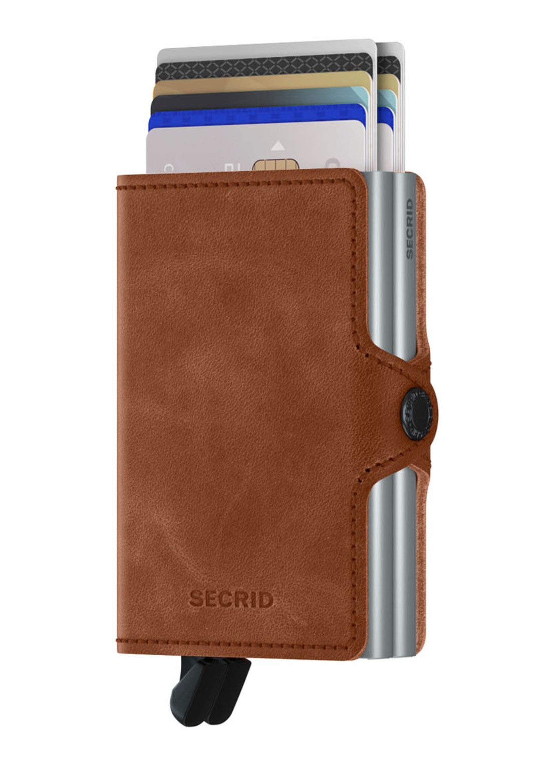 Secrid Twinwallet pasjeshouder van leer - voorkant 5 bruin