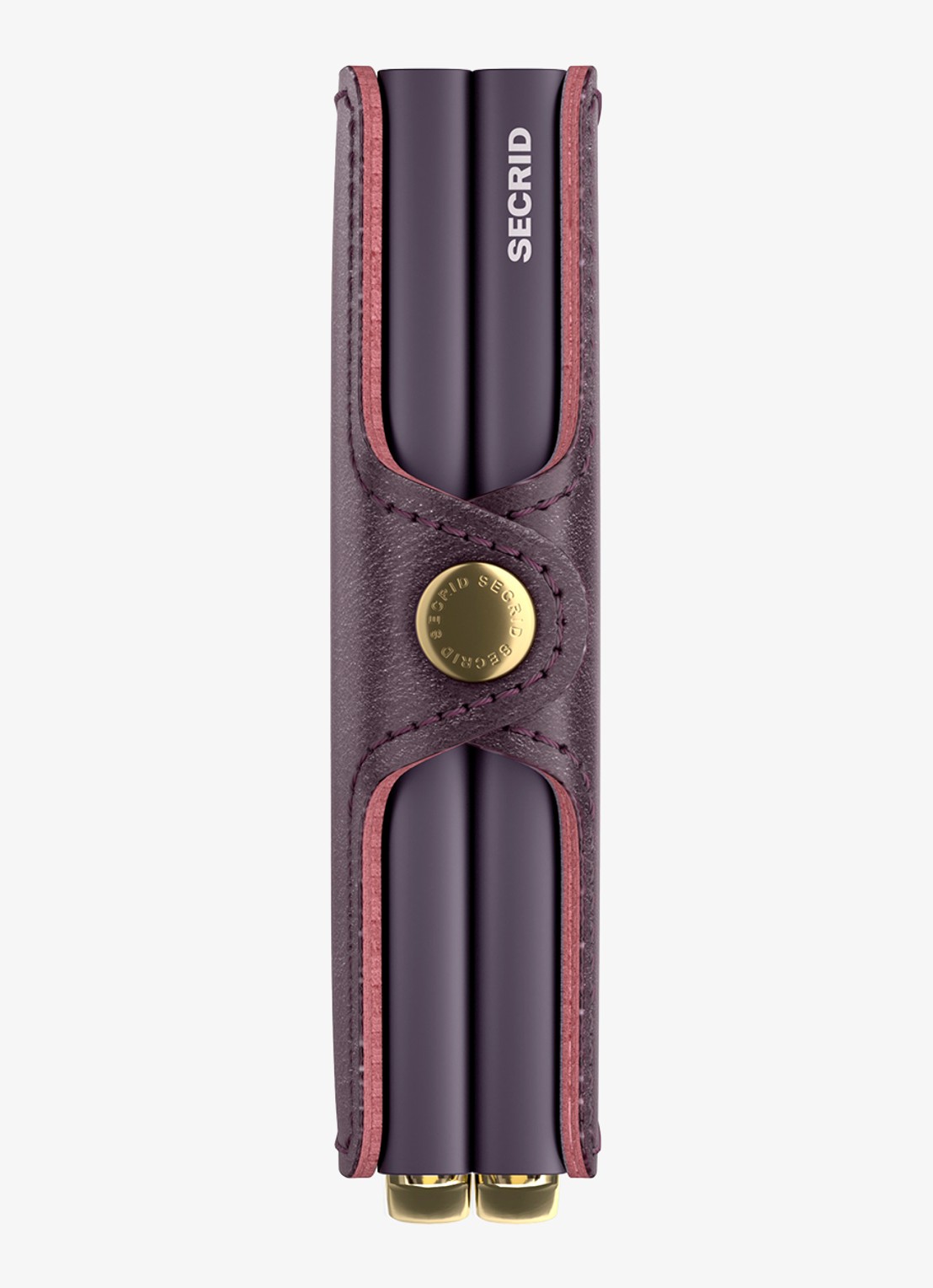 Secrid Twinwallet+ pasjeshouder van leer - achterkant 6 aubergine
