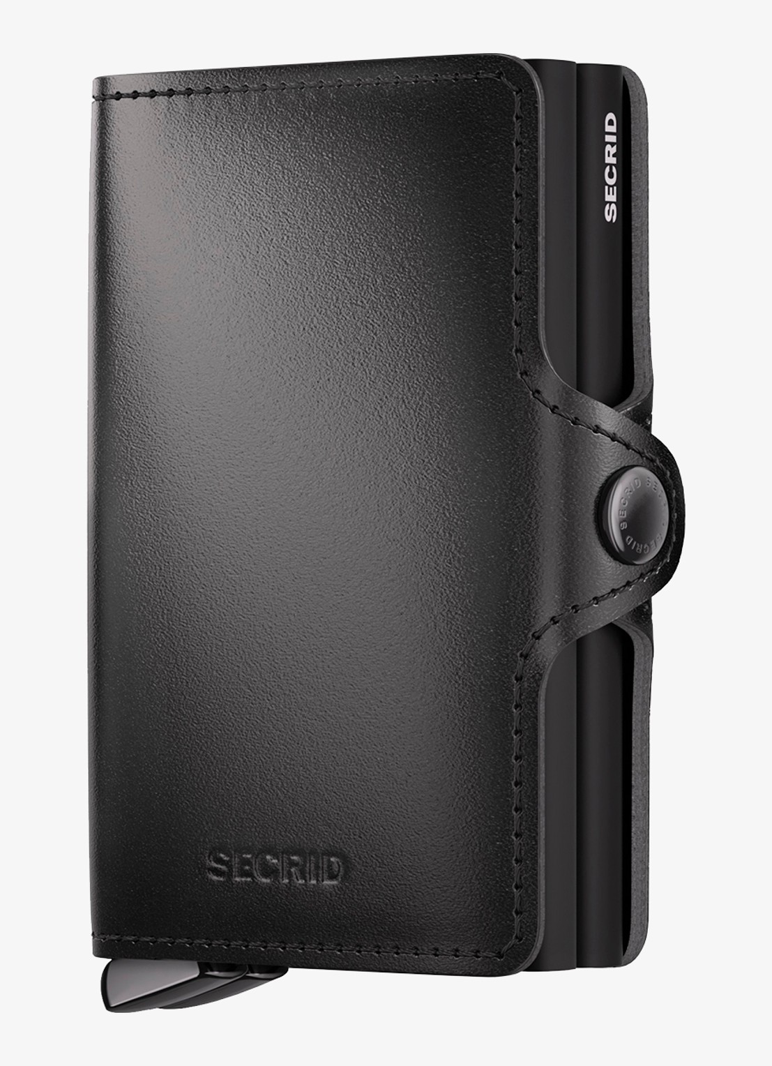 Secrid Twinwallet+ pasjeshouder van leer - voorkant 3 zwart