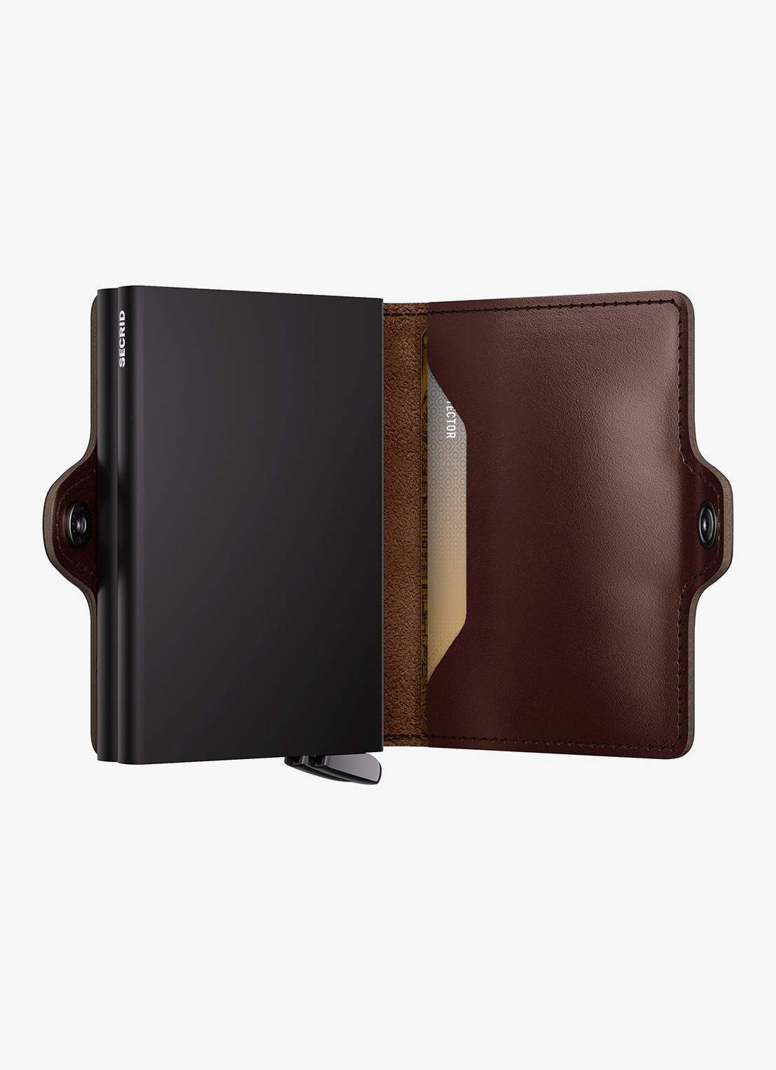 Secrid Twinwallet+ pasjeshouder van leer - detail 4 donkerbruin