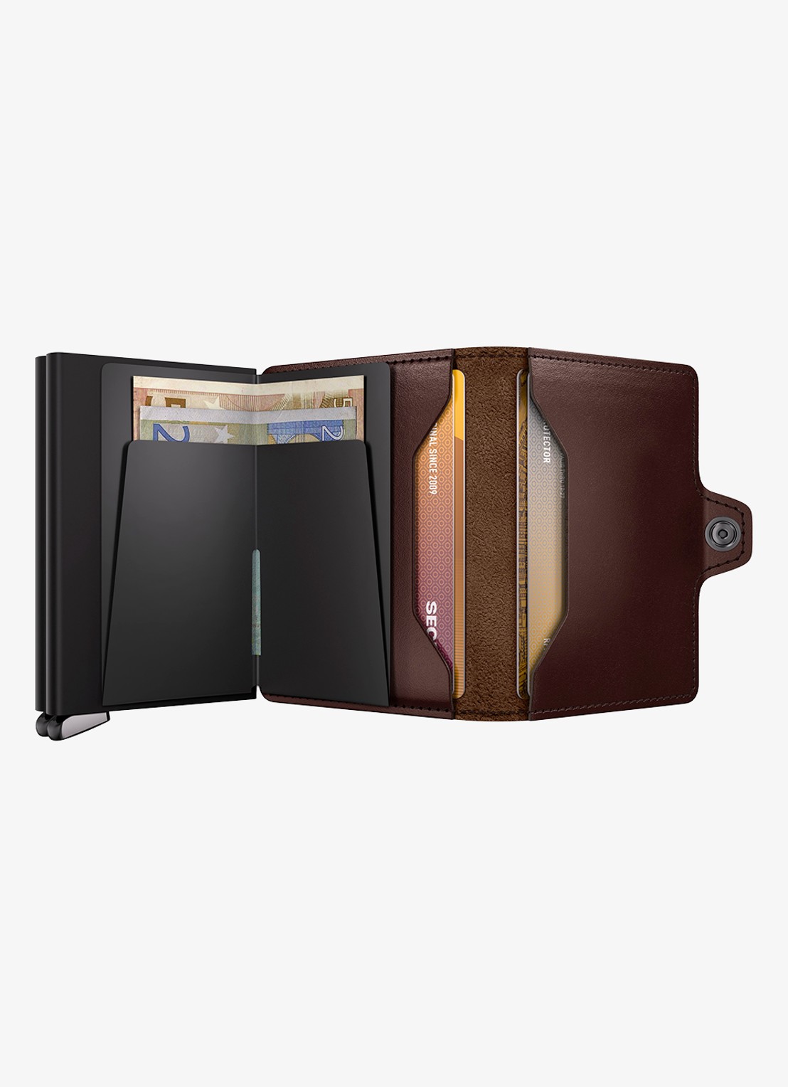Secrid Twinwallet+ pasjeshouder van leer - detail 5 donkerbruin