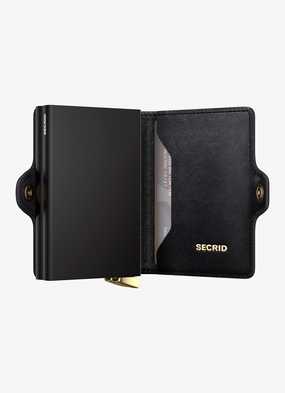 Secrid Twinwallet+ pasjeshouder van leer - detail 3 zwart