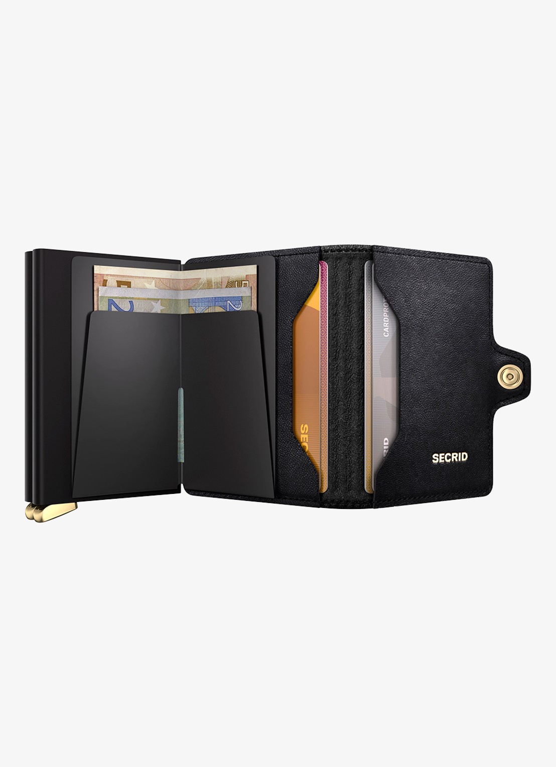 Secrid Twinwallet+ pasjeshouder van leer - detail 4 zwart