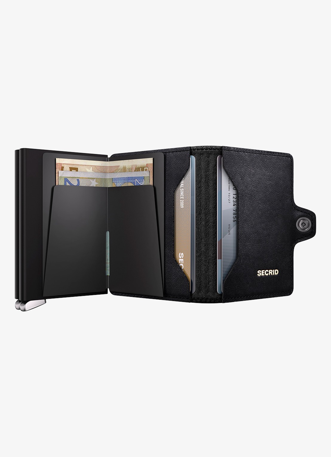 Secrid Twinwallet+ pasjeshouder van leer - detail 5 zwart