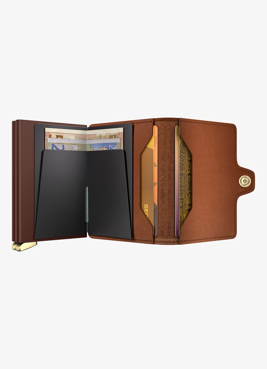 Secrid Twinwallet+ pasjeshouder van leer - detail 4 cognac