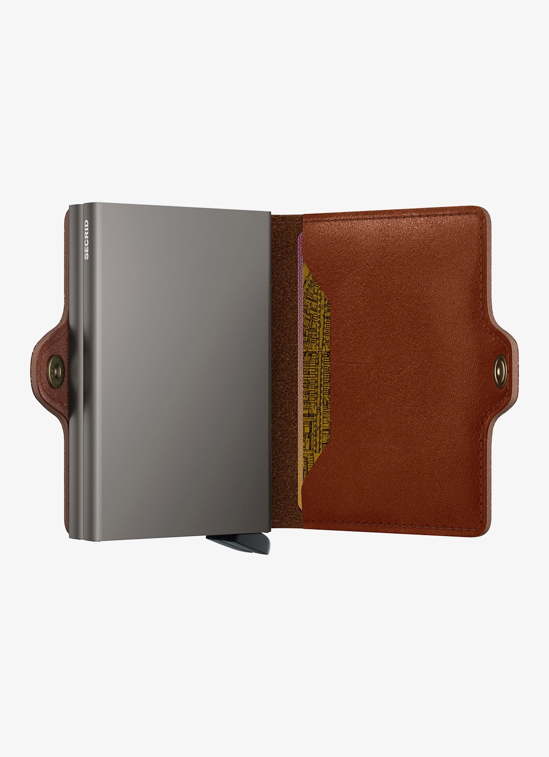 Secrid Twinwallet pasjeshouder van leer - detail 3 kastanjebruin