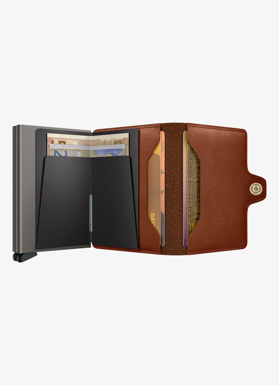 Secrid Twinwallet pasjeshouder van leer - detail 4 kastanjebruin