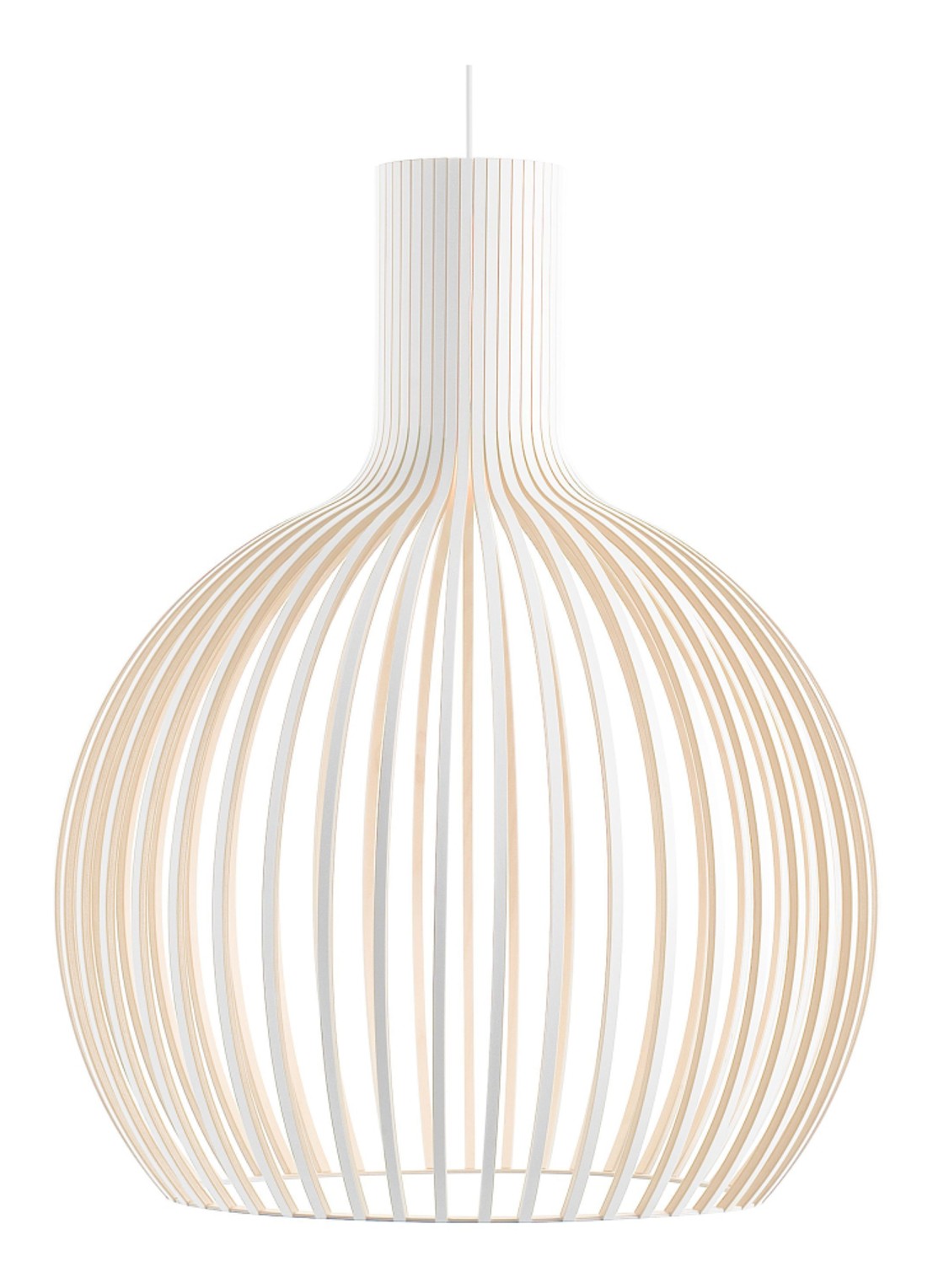 Secto Design Octo 4240 hanglamp Ø 54 cm - voorkant wit