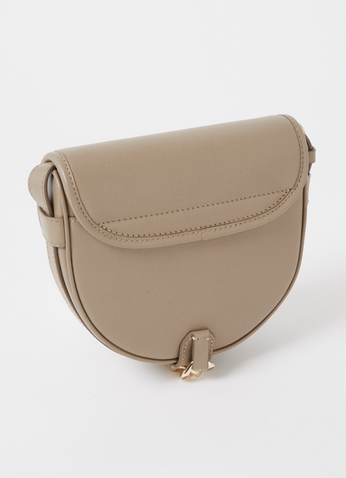 See By Chloé Mara crossbodytas van leer - achterkant taupe
