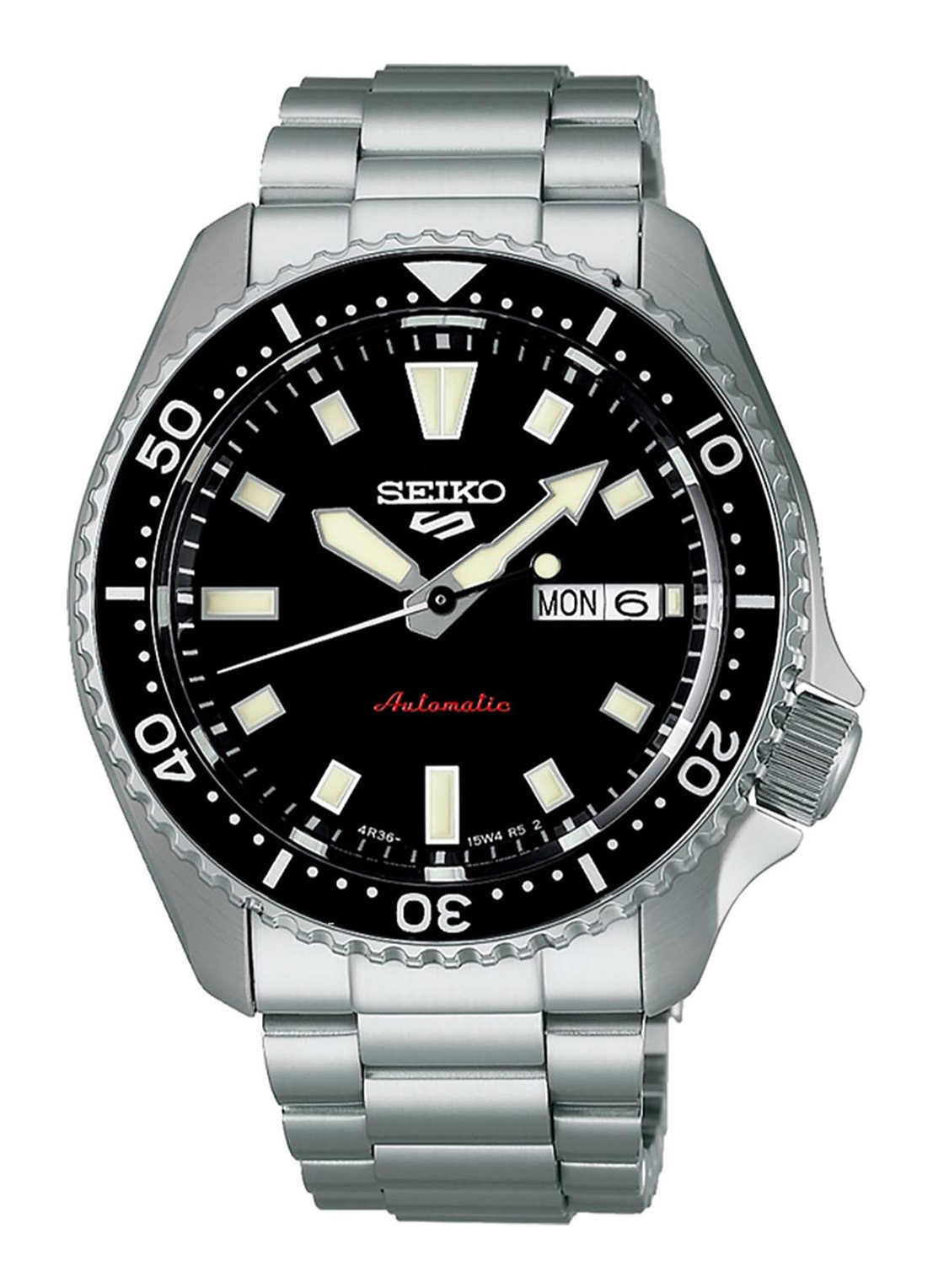 Seiko 5 Sports Automatic horloge SRPL85K1 - voorkant zilver